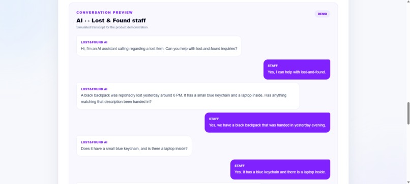Lost & Found Caller — CALL-E – screenshot 5