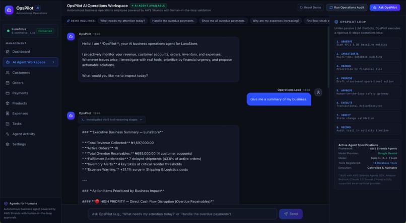 OpsPilot — AI Operations Agent for Small Businesses – screenshot 2