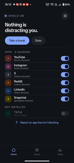 Focus Shield – screenshot 1