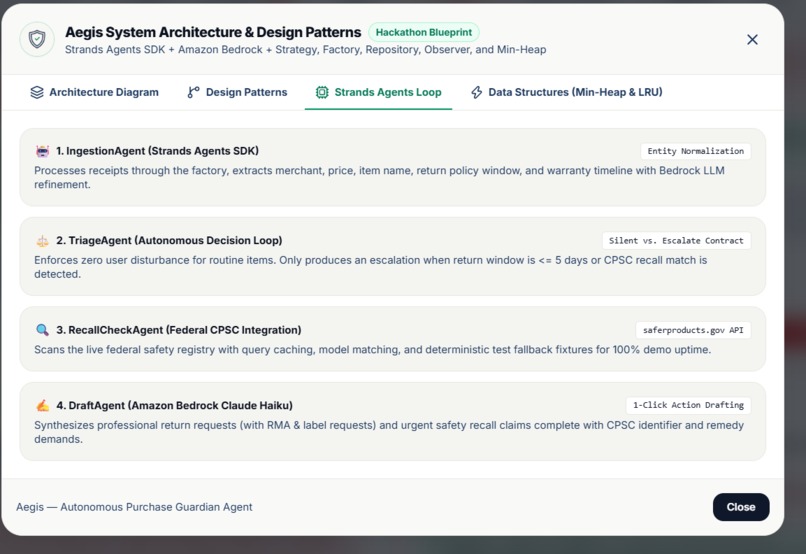 Aegis — Autonomous Purchase Guardian Agent – screenshot 3