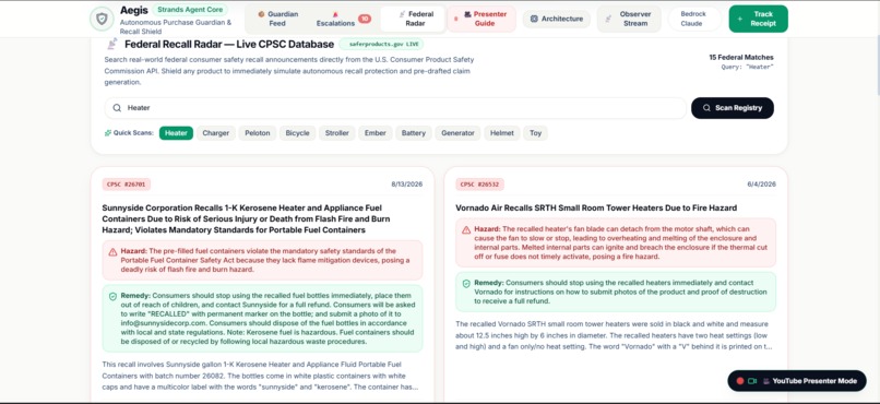 Aegis — Autonomous Purchase Guardian Agent – screenshot 4