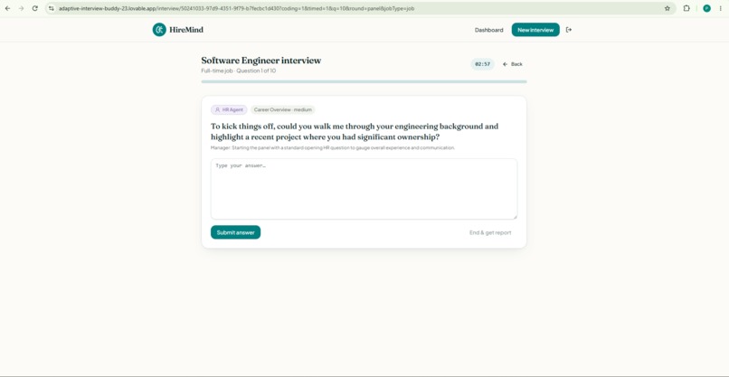 AI Interview Panel – screenshot 2