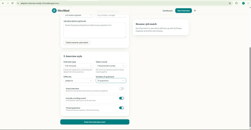 AI Interview Panel – screenshot 3