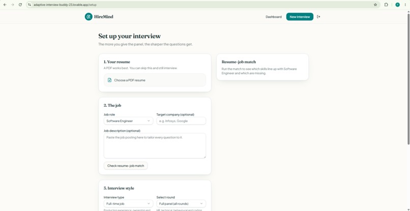 AI Interview Panel – screenshot 4
