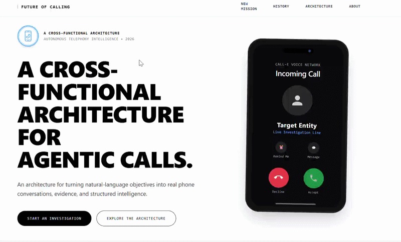 A Cross Functional Architecture for Agentic Calls – screenshot 1