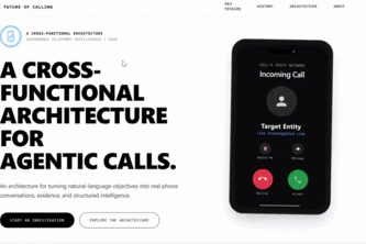 A Cross Functional Architecture for Agentic Calls