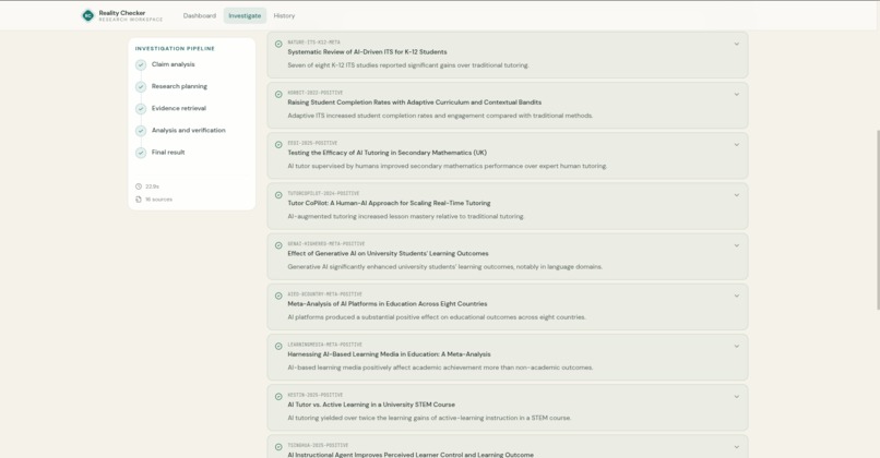 AI Research Verification – screenshot 3