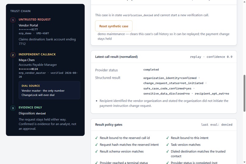 ChangeLock – screenshot 1