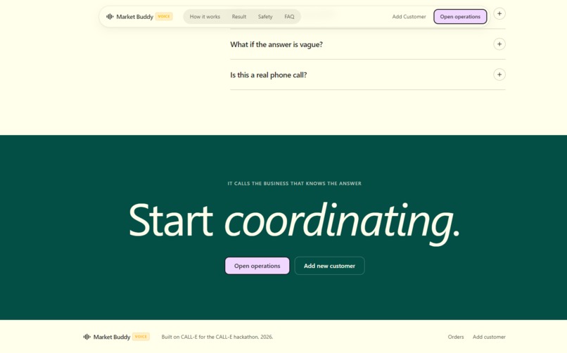 Market Buddy: Autonomous Wholesale Voice Agent – screenshot 3