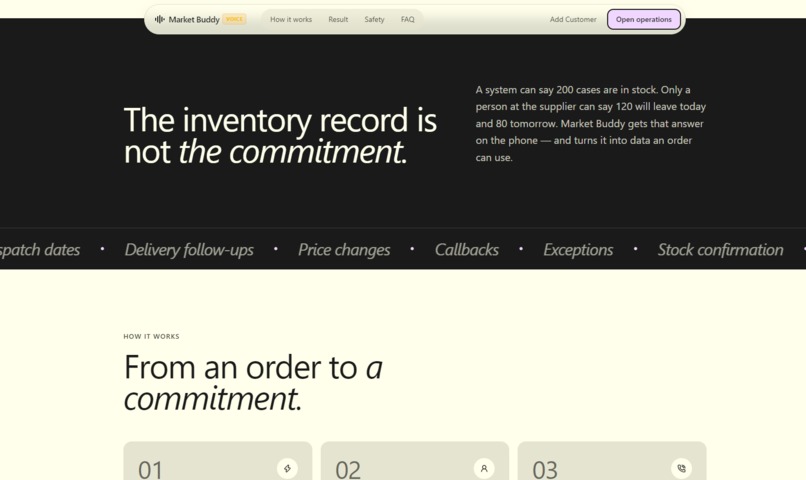 Market Buddy: Autonomous Wholesale Voice Agent – screenshot 5