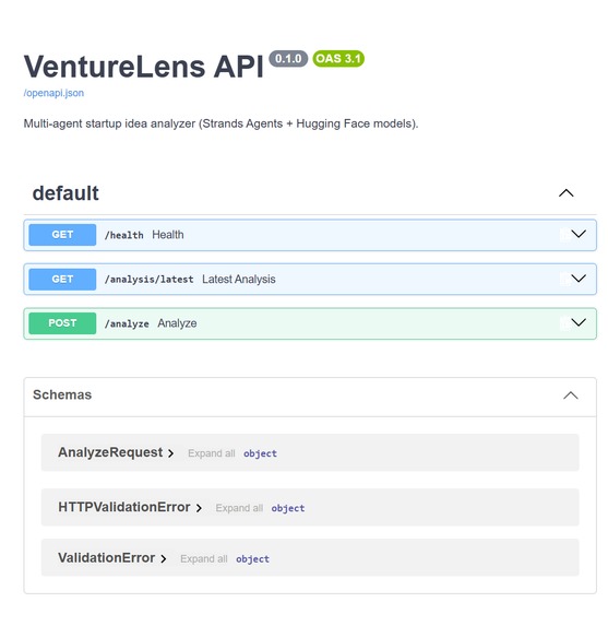 VentureLens – screenshot 1