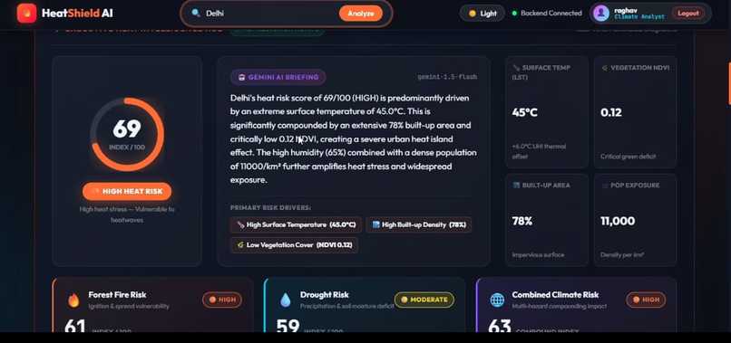 HeatShield AI – Global Climate Risk Prediction Platform – screenshot 1