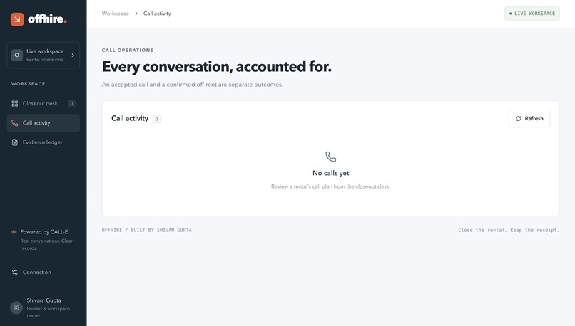 OffHire – screenshot 2