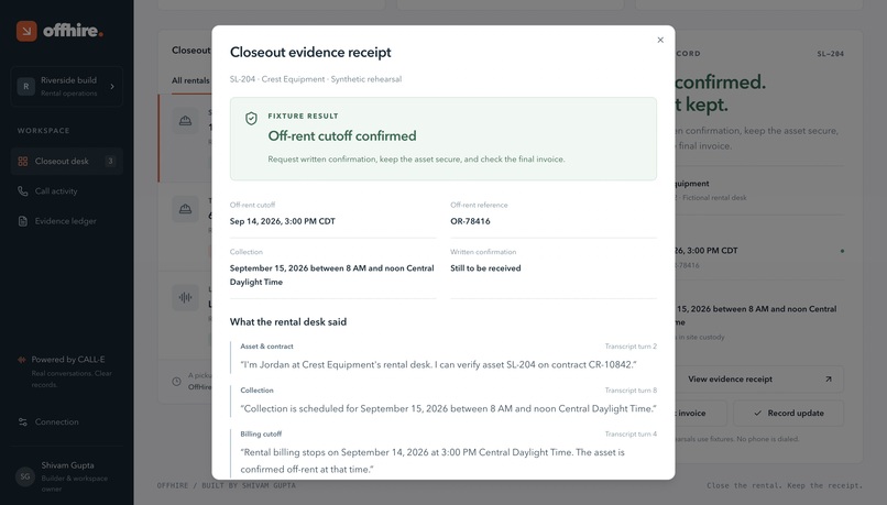OffHire – screenshot 5