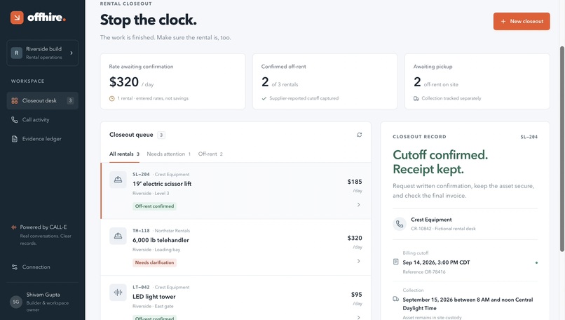 OffHire – screenshot 6