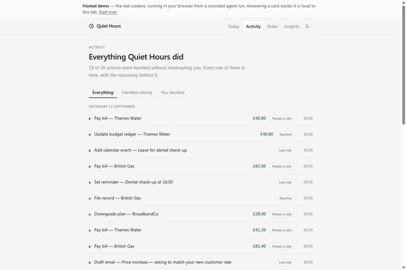 Quiet Hours – screenshot 5