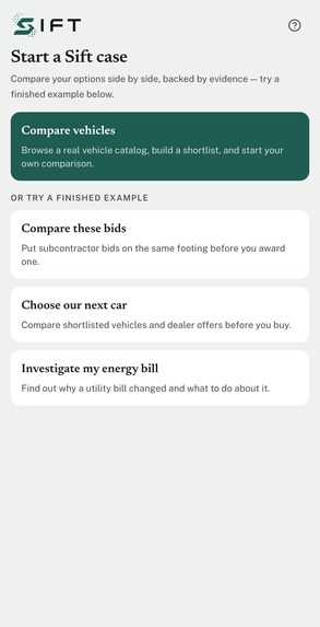 Sift – screenshot 1