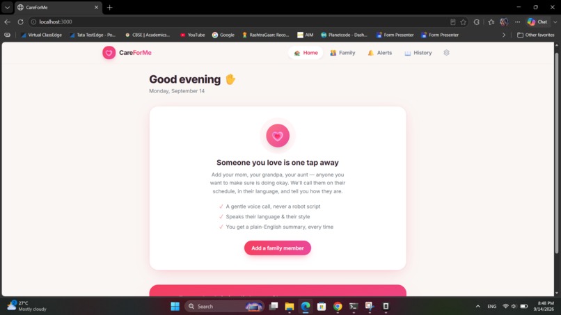 CareForMe – screenshot 1