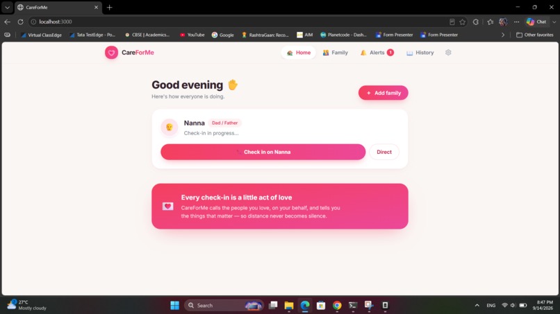 CareForMe – screenshot 2