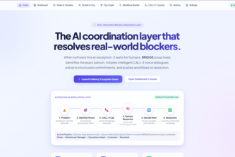 Bridge Ai - intelligent coordinator 