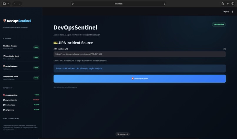 DevOps Sentinel – screenshot 1