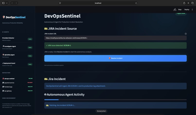 DevOps Sentinel – screenshot 2