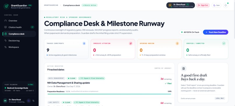 Grant Guardian: Autonomous Research Governance Agent – screenshot 3