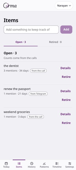 Orma - Accountability through Calls – screenshot 3