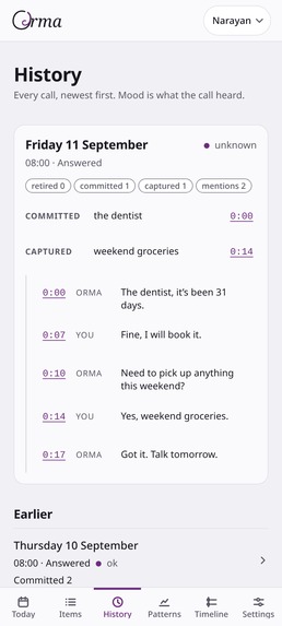 Orma - Accountability through Calls – screenshot 6