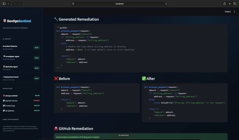 DevOps Sentinel – screenshot 4