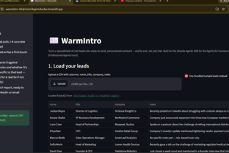 WarmIntro: Personalized B2B Outreach at Scale