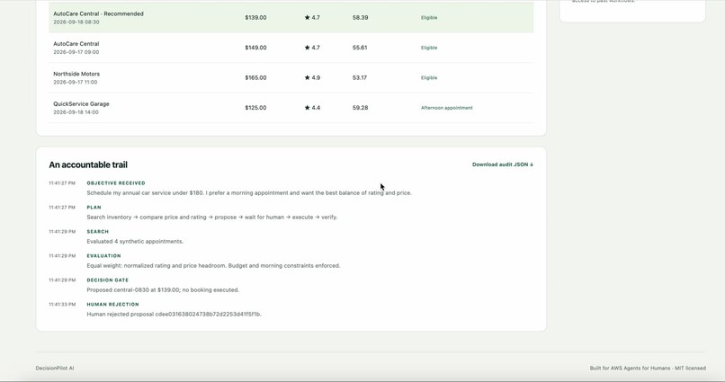 DecisionPilot AI – screenshot 1
