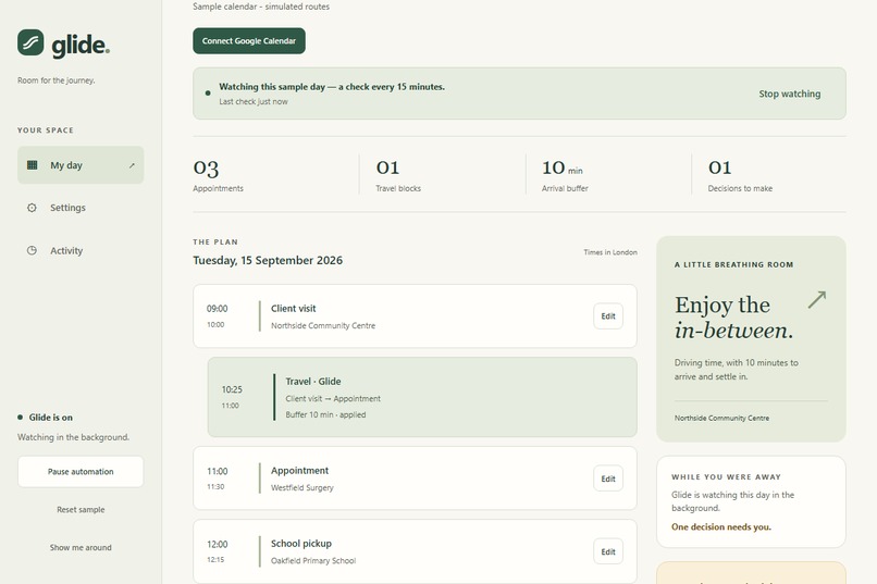 Glide – screenshot 2