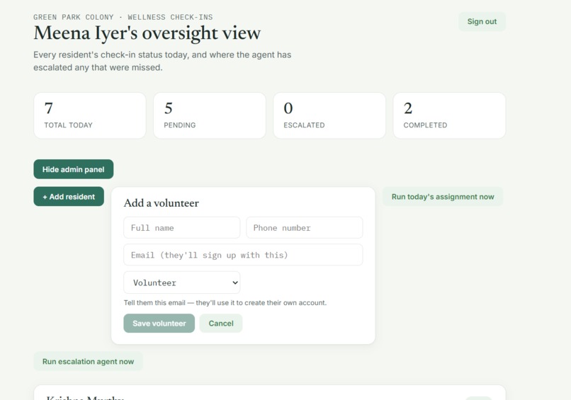 Neighborhood Safety Check-In Agent – screenshot 5