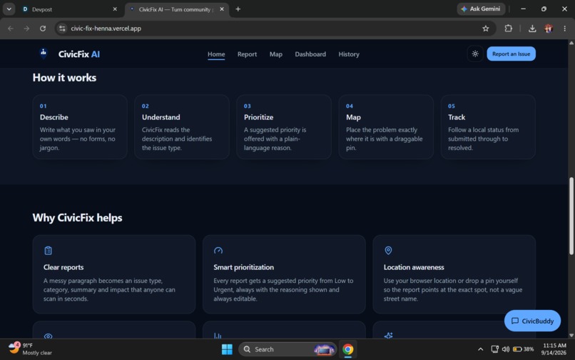 CivicFix AI – screenshot 4