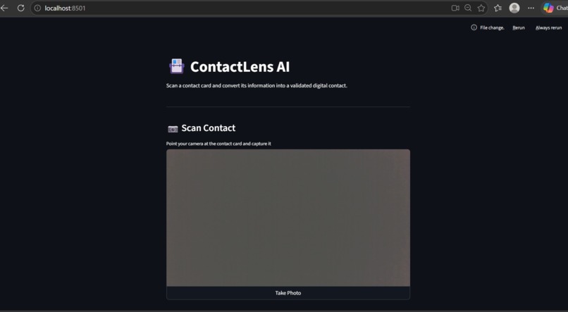 ContactLens AI – Smart Contact Extraction & Management – screenshot 1