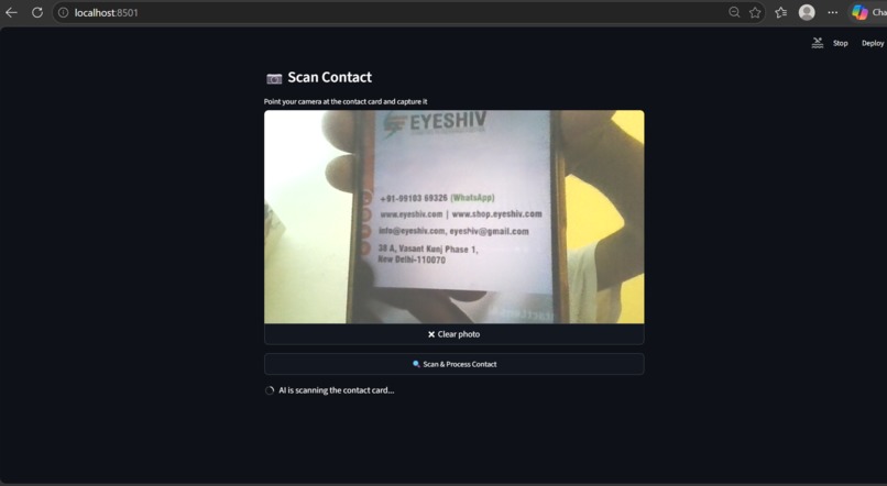 ContactLens AI – Smart Contact Extraction & Management – screenshot 2