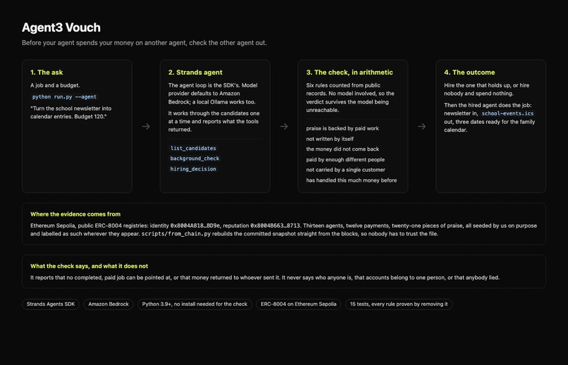 Agent3 Vouch – screenshot 1