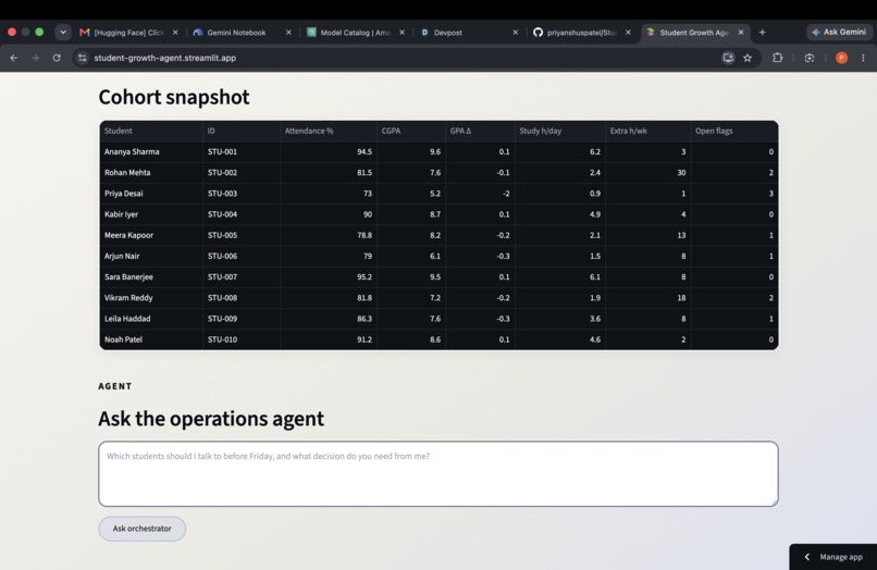 Student Growth Agent – screenshot 1