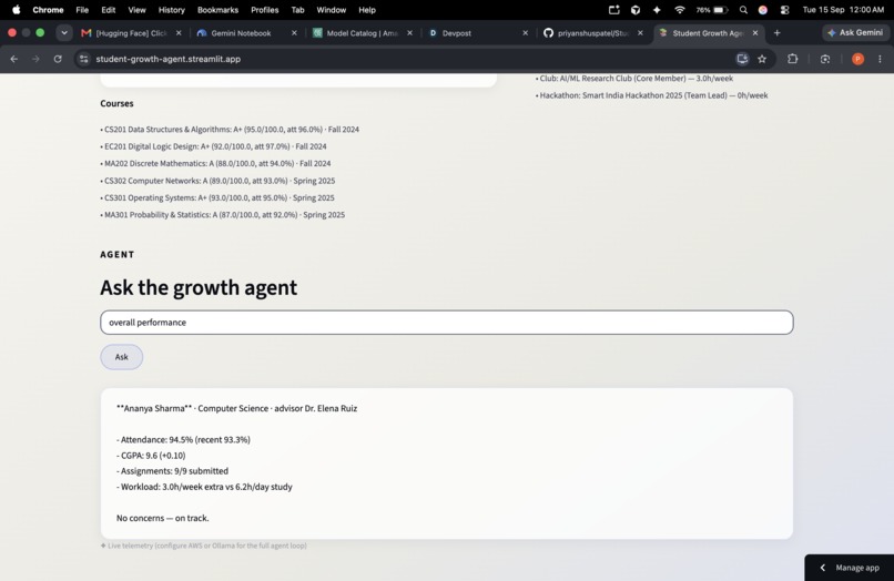 Student Growth Agent – screenshot 5