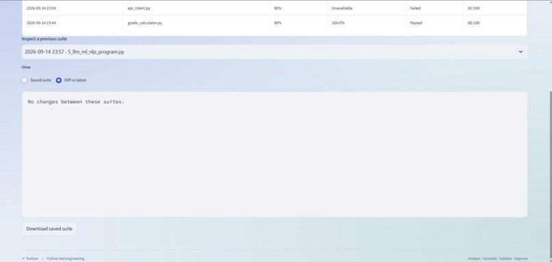 TestGen Agent – screenshot 12