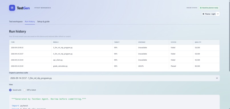 TestGen Agent – screenshot 10