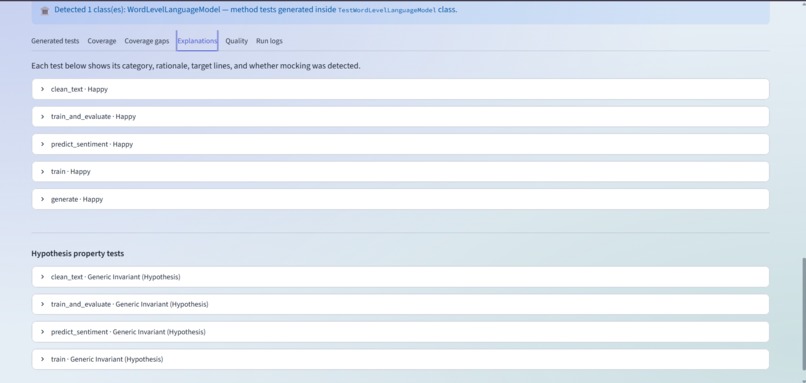 TestGen Agent – screenshot 7