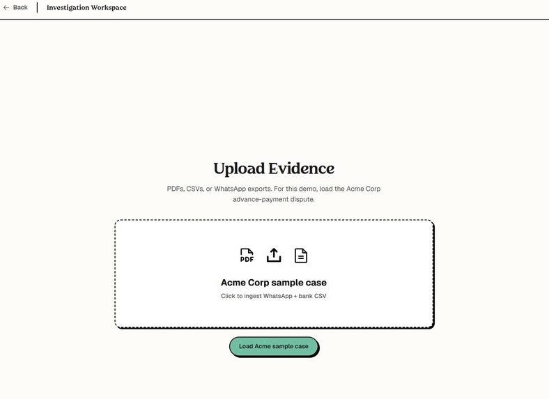 Digital Evidence Room – screenshot 2