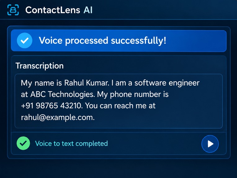 ContactLens AI – Smart Contact Extraction & Management – screenshot 6