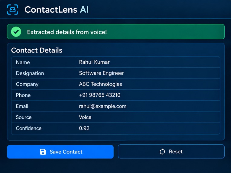 ContactLens AI – Smart Contact Extraction & Management – screenshot 7
