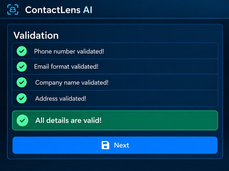 ContactLens AI – Smart Contact Extraction & Management – screenshot 8