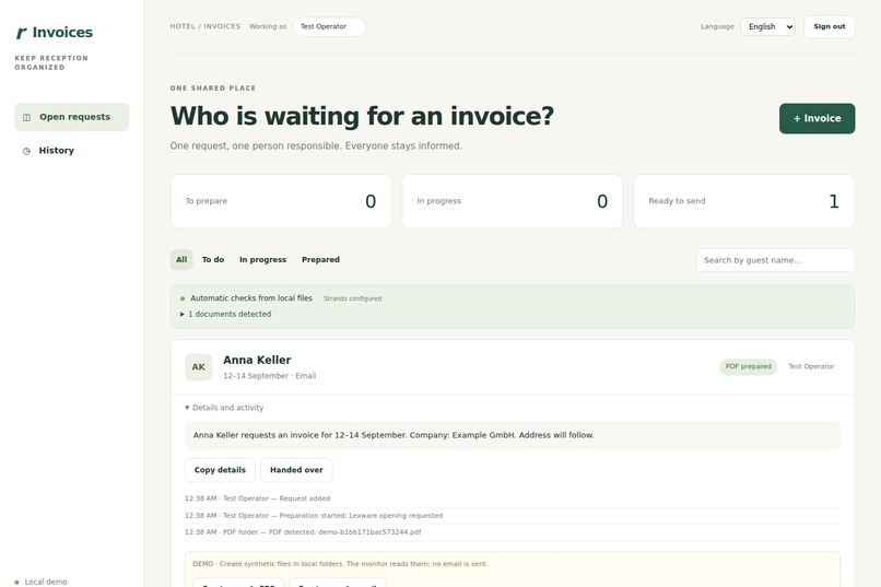 Hotel Handoff Lab – screenshot 6