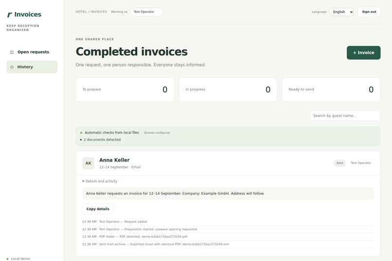 Hotel Handoff Lab – screenshot 7