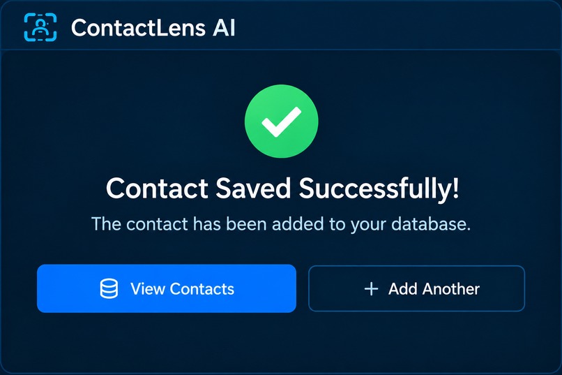 ContactLens AI – Smart Contact Extraction & Management – screenshot 10